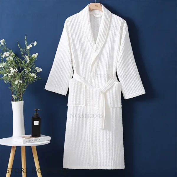 Women’s Cotton Waffle Robe – Home Sleepwear Loungewear