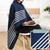 Cozy Wearable Shawl Blanket – Thick Warm Flannel Wrap