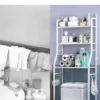 Floor‑Standing Metal Toilet Storage Rack – Punch‑Free Bathroom Organizer Shelf