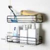 Wall‑Mounted Corner Storage Rack – Punch‑Free Single Shelf