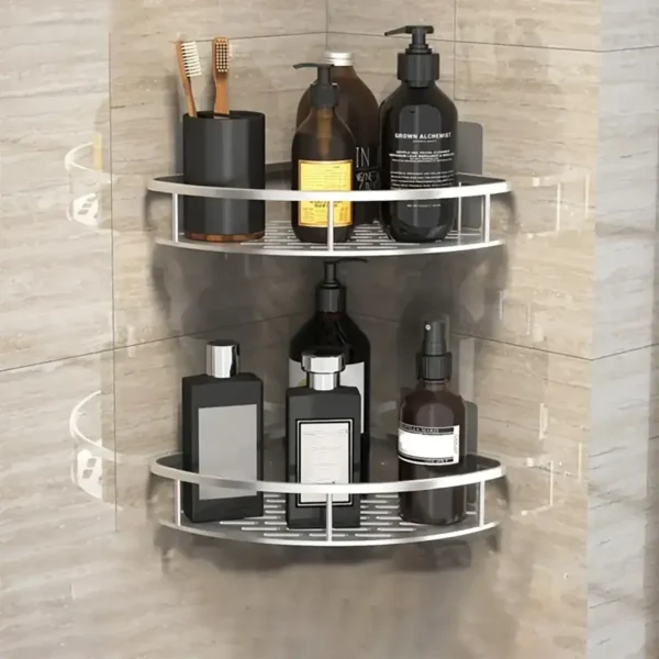 S2478dd8cc788425aaeed3721d11cfb104-2.webp Bathroom Storage Rack – Wall‑Mounted Single‑Tier Corner Shelf