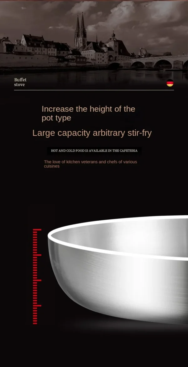 1pc 304 Stainless Steel Frying Pan, NonStick Pan Fried Steak Pot Uncoated Kitchen Cookware For Gas Stove and Induction Cooker