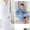 Pure Cotton Hotel Bath Robe – Unisex Kimono Towel Robe for Adults