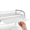 Multi-functional 3-Tier Dish Rack Kitchen Supplies Storage Rack Draining Rack