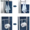 Bathroom Storage Rack – Punch‑Free Floor & Wall Organizer