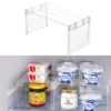 Transparent Layered Fridge Storage Rack – Space‑Saving Organizer Shelf