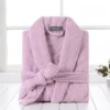 Pure Cotton Hotel Bath Robe – Unisex Kimono Towel Robe for Adults