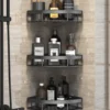 S341016f17ea44c1482c1e8b408980fadB-2.webp Bathroom Storage Rack – Wall‑Mounted Single‑Tier Corner Shelf