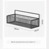 Non‑Perforated Wall‑Mounted Bathroom Storage Rack – Single Tier SUS304