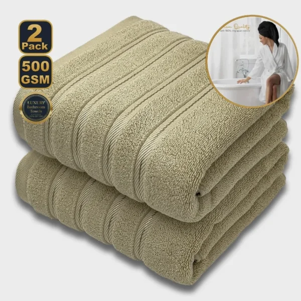 S37930cf1bdef46888f1e2ab82ec53b75b.webp 2‑Piece Egyptian Cotton Bath Towel Set – Super Absorbent Quick‑Dry Terry Towels (White & Blue)