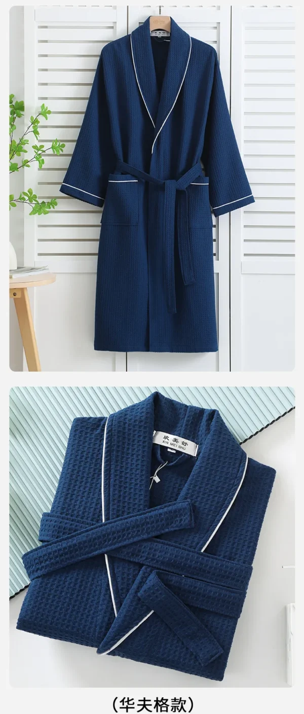 Women’s Cotton Waffle Robe – Home Sleepwear Loungewear