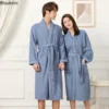 Women's 100% Cotton Toweling Terry Robe Unisex Lovers Soft Bath Robe for Men and Women Nightrobe Sleepwear Casual Home Bathrobe