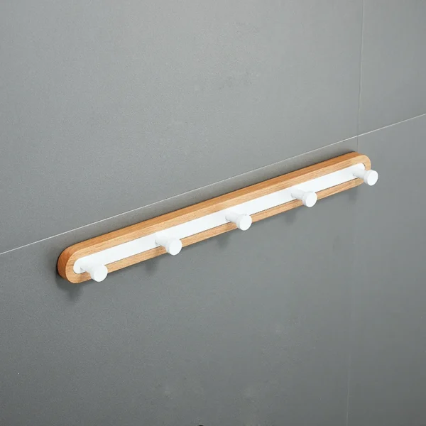 White Aluminum Bathroom Storage Rack – Folding Towel Rod & Wall‑Mounted Organizer