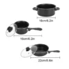 12Pcs Non Stick Cookware Set Milk Pot Maifan Stone Frying Pan with Lid Cooking Pot Set for All Types of Cooker
