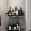 S43ef14df873443409acfdea233c81026y-2.webp Bathroom Storage Rack – Wall‑Mounted Single‑Tier Corner Shelf
