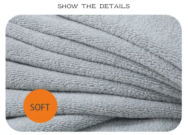 100% Cotton 3‑Piece Towel Set – Soft & Absorbent