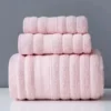S44181dd803db4ba19b5c4b11d6b9f0f9S-1.webp Pure Cotton Terry 3‑Piece Thick Soft Bathroom Towel Set