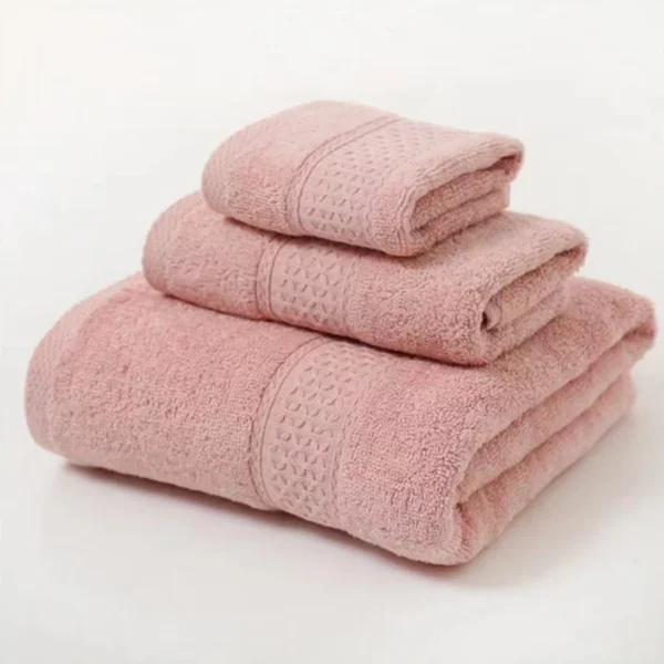 S452793e6ed7149429f66b6d653a0cd02i.webp Organic Cotton Towel Set 3‑Piece Ultra Soft & Absorbent