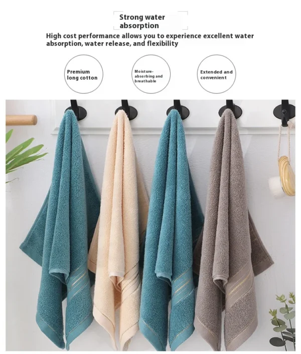 Soft Cotton Face Towel – Thickened Absorbent Jacquard Design
