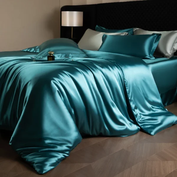 Luxury Bedding Set with Silk & Rayon Sheets
