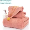 S466c10348db248df9c152570037d9f08d.webp Soft 100% Cotton Bath Towel Set – Super Absorbent 3‑Pack