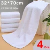 7PCS Cotton White Face & Hand Towels – Soft & Absorbent