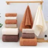 6‑Piece 100% Cotton Soft Absorbent Bathroom Towel Set