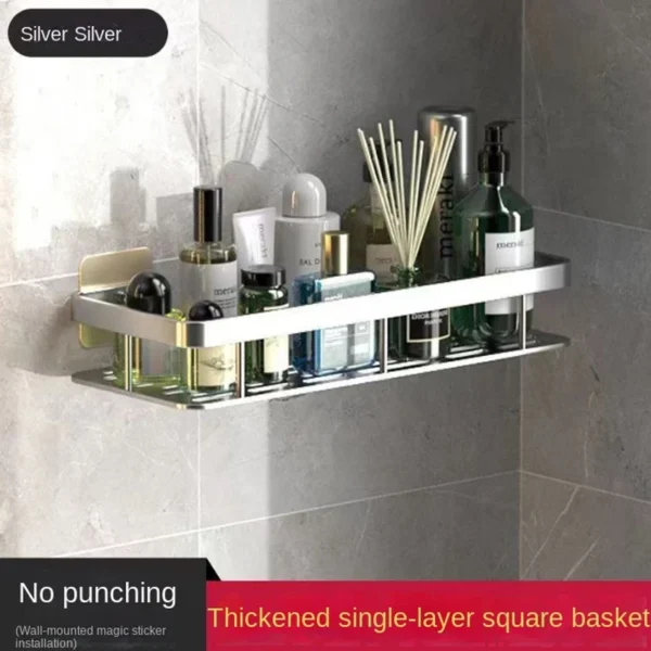 S4aa9bcc8ee1c47a785fc7d922a3f2aefb-2.webp Bathroom Storage Rack – Wall‑Mounted Single‑Tier Corner Shelf