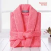 Pure Cotton Hotel Bath Robe – Unisex Kimono Towel Robe for Adults