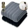 S4c5affe8a728443dbe7b97815e3a8171o.webp 2‑Piece Egyptian Cotton Bath Towel Set – Super Absorbent Quick‑Dry Terry Towels (White & Blue)