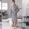 Pure Cotton Hotel Bath Robe – Unisex Kimono Towel Robe for Adults