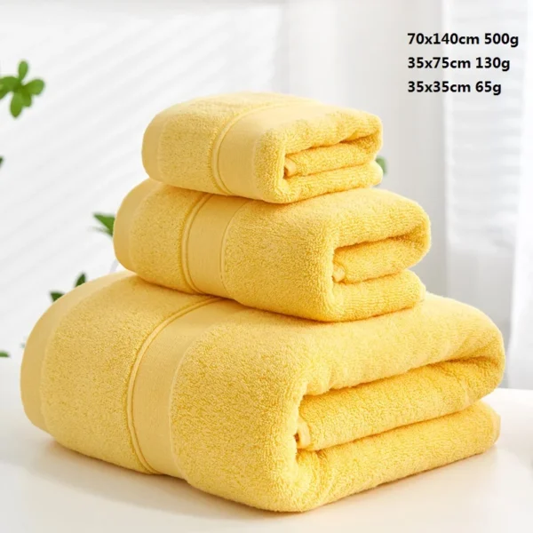 S5172a87b89bd4cb8b8a3d0d2e0820d82b-2.webp Pure Cotton Terry 3‑Piece Thick Soft Bathroom Towel Set