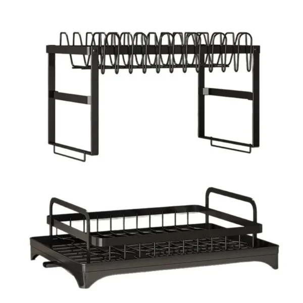 New Dish Storage Rack Kitchen Multifunctional Shelf Household Dish and Chopsticks Storage Rack Countertop Dish Drain Rack