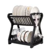 S5d8c97f92883446784c86afe28609b307.webp Storage Rack, Drain Rack, Bowl Rack, Kitchen Storage Rack, Double-Layer Dish Rack Storage Dish Drainer Dish Dryer Organizer Shel