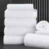 7PCS Cotton White Face & Hand Towels – Soft & Absorbent