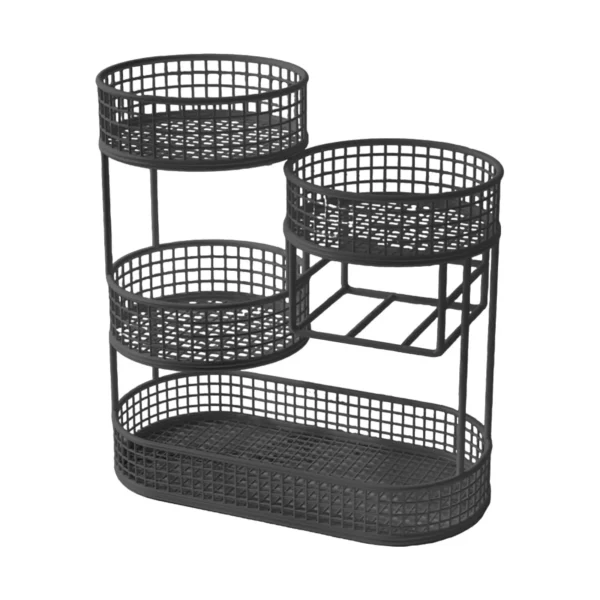 S62592b653d434f7d95c8c92419b53625N-2.webp Fruit Basket Bowl Fruit and Vegetable Storage Basket for Kitchen Counter Removable Bread Snack Product Storage Rack