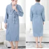 Pure Cotton Hotel Bath Robe – Unisex Kimono Towel Robe for Adults