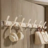 S62fa4a1f7b3645f0aa9c6b4ef53c7fa3q-2.webp Wall Coat Rack – Metal Base Bathroom Clothes Hanger with 6 Hooks