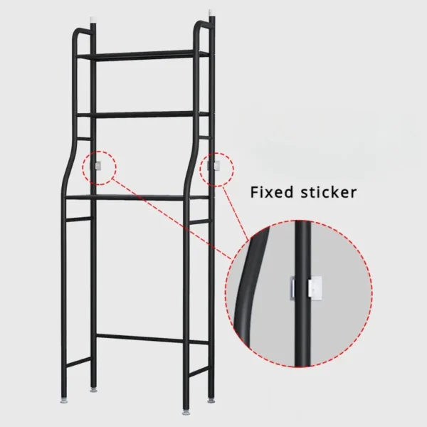 Bathroom Storage Rack – Punch‑Free Floor & Wall Organizer