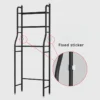 Floor‑Standing Metal Toilet Storage Rack – Punch‑Free Bathroom Organizer Shelf