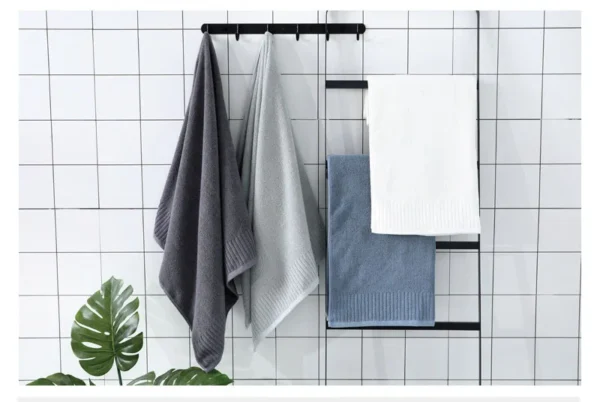 100% Cotton 3‑Piece Towel Set – Soft & Absorbent