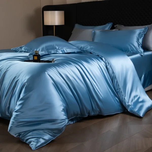 Luxury Bedding Set with Silk & Rayon Sheets