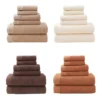 6‑Piece Cotton Bathroom Towel Set – Soft & Absorbent