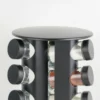 S753bbe7853224ade8fa728c4a0061912t.webp 360° Rotating Glass Spice Rack Set – 9 Glass Seasoning Jars with Swivel Stand