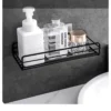 Wall‑Mounted Corner Storage Rack – Punch‑Free Single Shelf