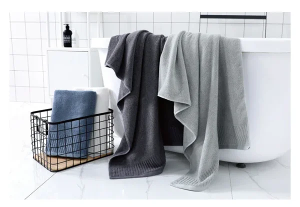 100% Cotton 3‑Piece Towel Set – Soft & Absorbent