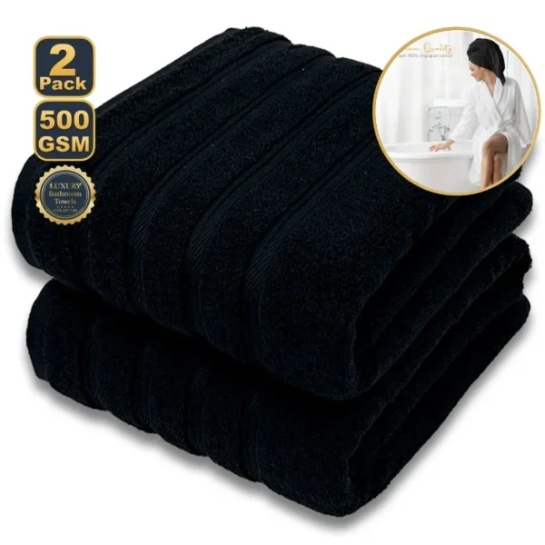 White Blue 2pcs Home Bath Towels 100% Egyptian Cotton Towel Couple Set Super Absorbent Terry Clothes Quick Drying Shower Towels