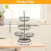 S7efb6c0108b24dc3b4240d39e1db1296F.webp 5 Tier Fruit Basket Bowl Multiuse Large Capacity Metal Fruits Stand Fruit Bowl