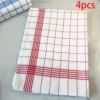 3/8Pcs, Colorful Simple Checkered Kitchen Towels, Absorbent Cleaning Cloths, Cooking and Baking Tea Towels, Dishwashing Cloths, Scouring Pads, Hand Towels, Tea Towels, Super Soft, Highly Absorbent, Kitchen Decoration, Daily Necessities, Life Essentials, Kitchen Must-Haves