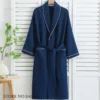 100% Cotton Couple Robe Waffle Bathrobe Gown Kimono Yukata Home Clothes Casual Women Sleepwar Nightwear Spring Summer Loungewear